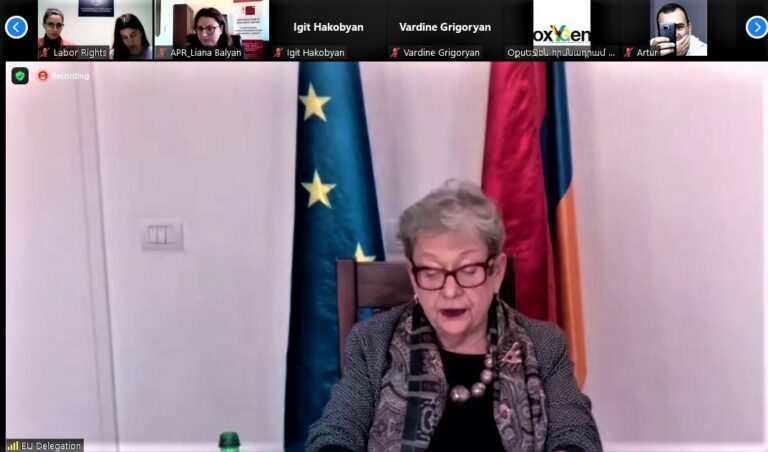 Yerevan -- Presentation of “Impact of the Covid 19 Pandemic on the Labour Rights Situation in Armenia” , 17Feb2022